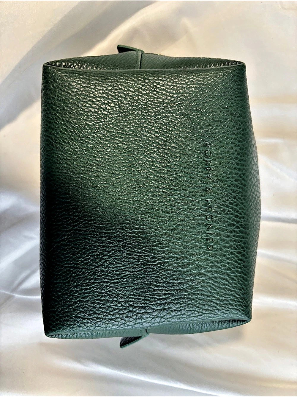 Poppy & Peonies Heritage Green Cosmetic Case